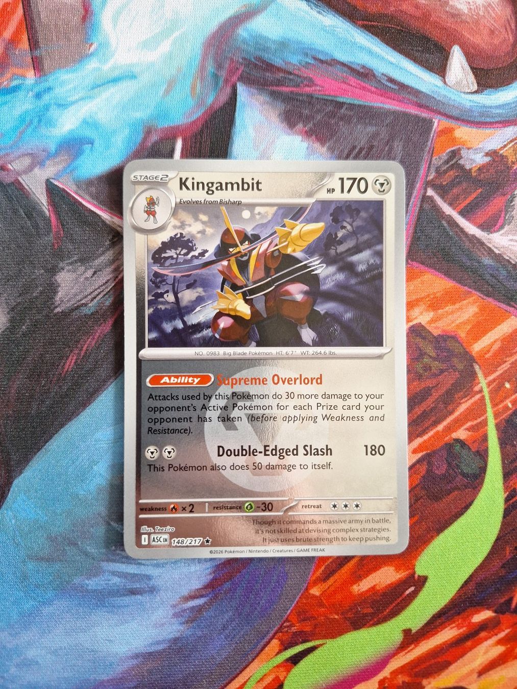 Pokémon Carte collezionabili: Kingambit - Reverse Holo Energy - Pokemon Ascended Heroes – Usato da Altstätten SG venduto da GGsGameshop