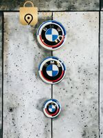 BMW Motorhaube Heckklappen Lenkrad Logo Emblem 82, 74, 45 mm