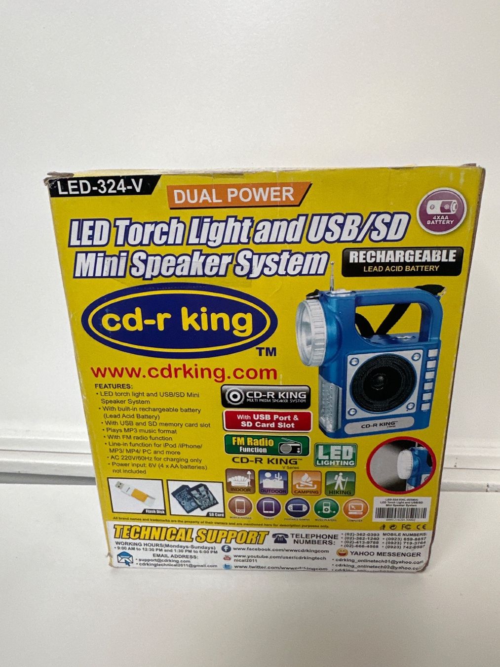 Lettore multimediale portatile: Kalina USB/Sd Mini Speaker System With led light – Nuovo e nell'imballaggio originale da Frümsen venduto da Swissline90