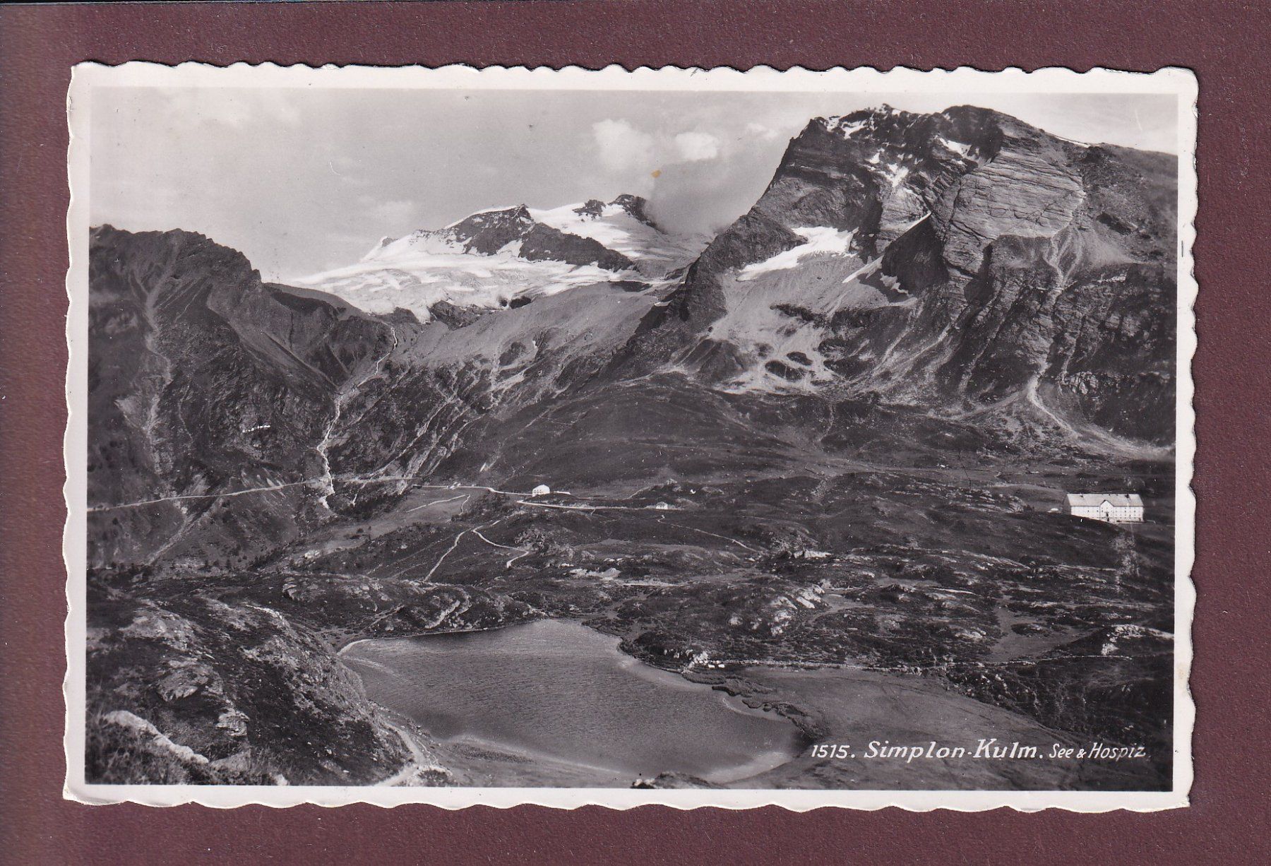 Ansichtskarten: SIMPLON-KULM - See und Hospiz - 1945 – Gebraucht aus Pully von nicecards