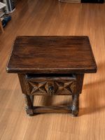 Vintage Holz Beistelltisch / Antik Nachtisch – RARE-Massive