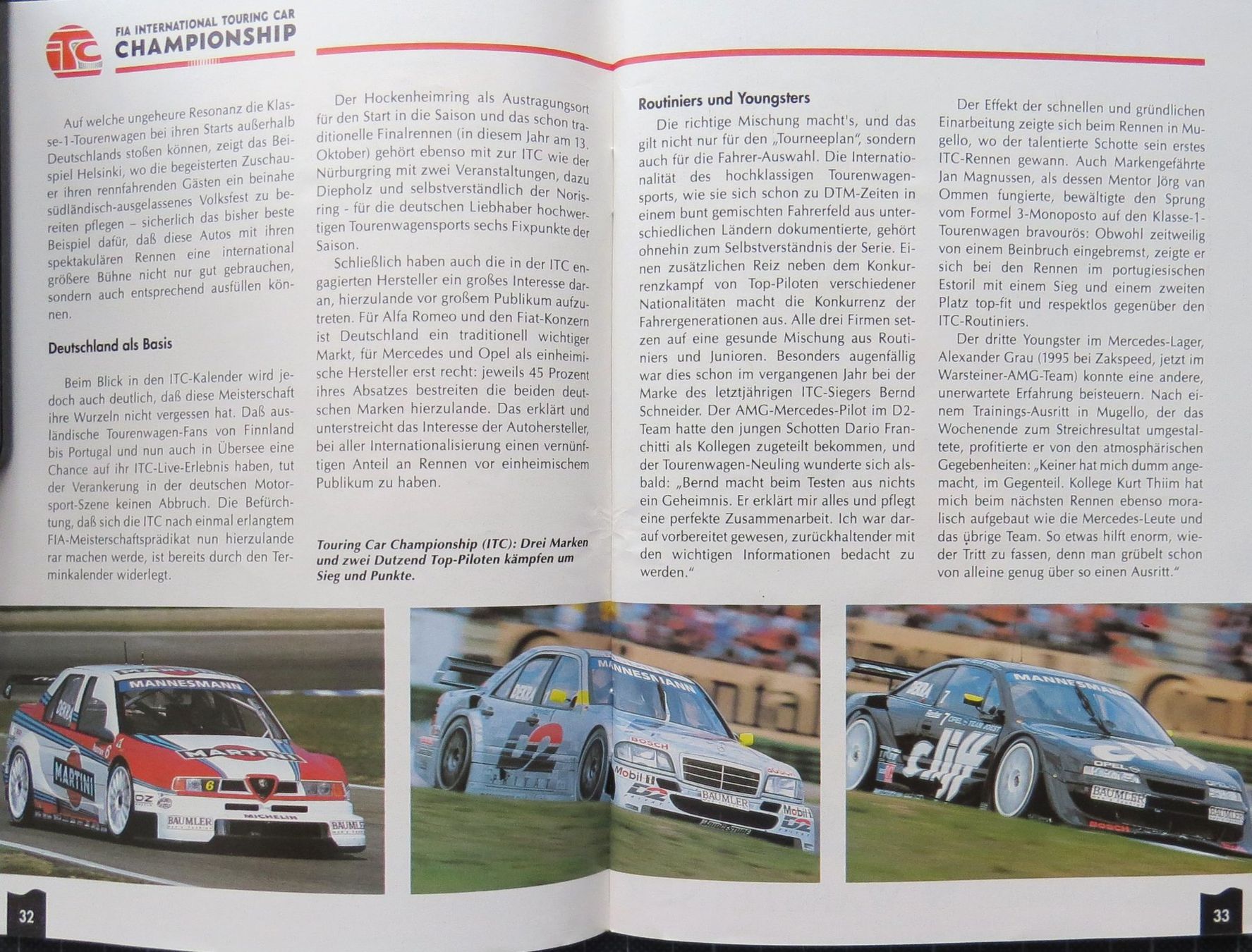 Documenti: Programm DTM in Nürnberg von 1996 inkl. Eintr.karte – Usato da Ettingen venduto da campione_1 2