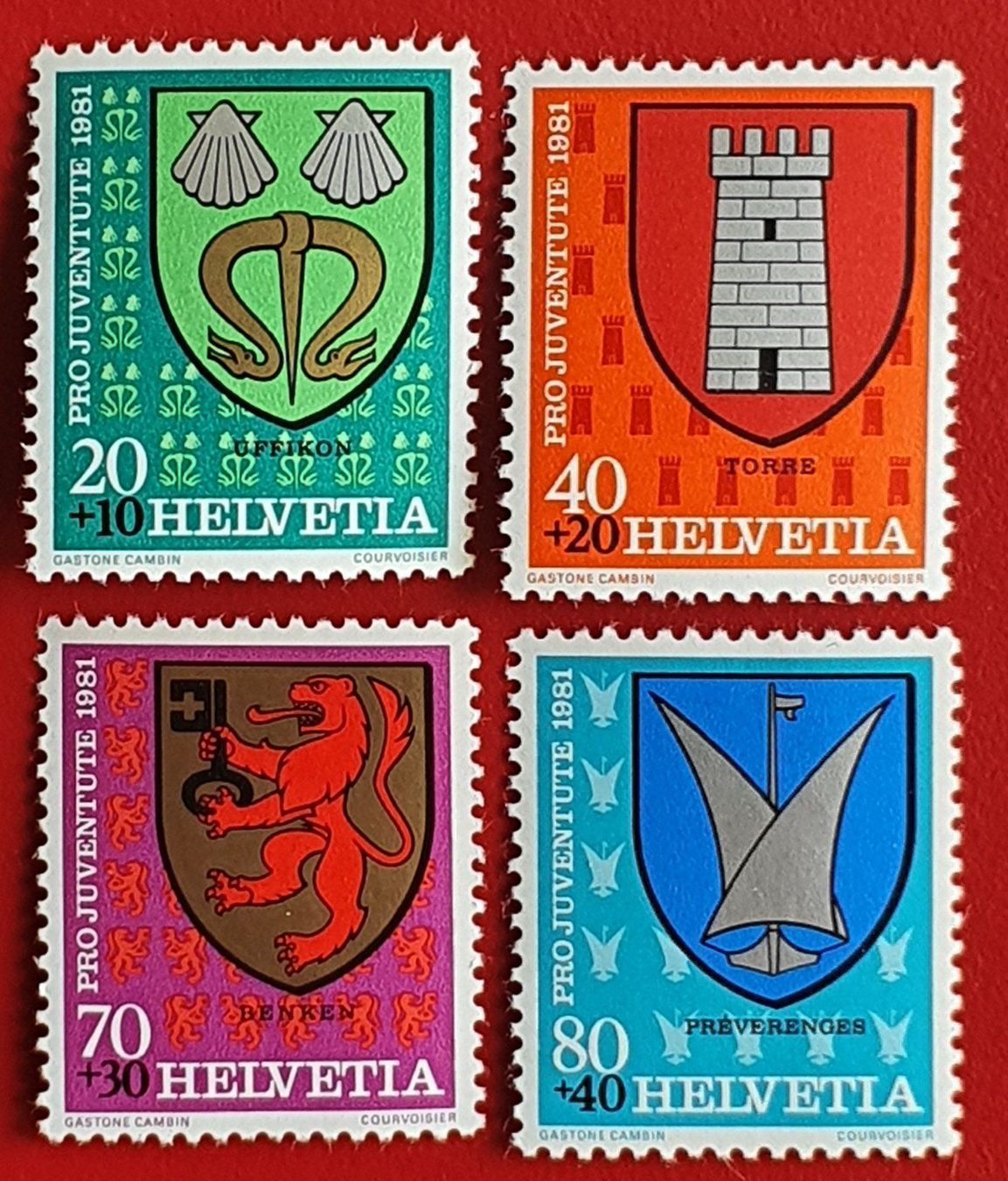 Tutti i francobolli: PRO JUVENTUTE SATZ 277 - 280 1981** POSTFRISCH – Nuovo (secondo la descrizione) da Düdingen venduto da Quartierstrasse