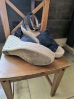 Keilabsatz Sandalen dunkelblau Grösse 39 wie neu