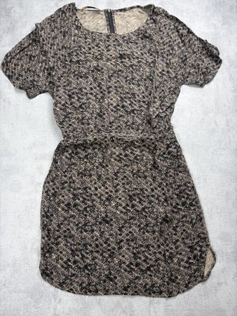 Robe Sessùn Souliman Imprimé Géométrique Beige - S