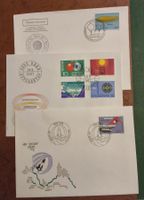 3er Set historische Ersttagsbriefe CH Post 1967 - 1982