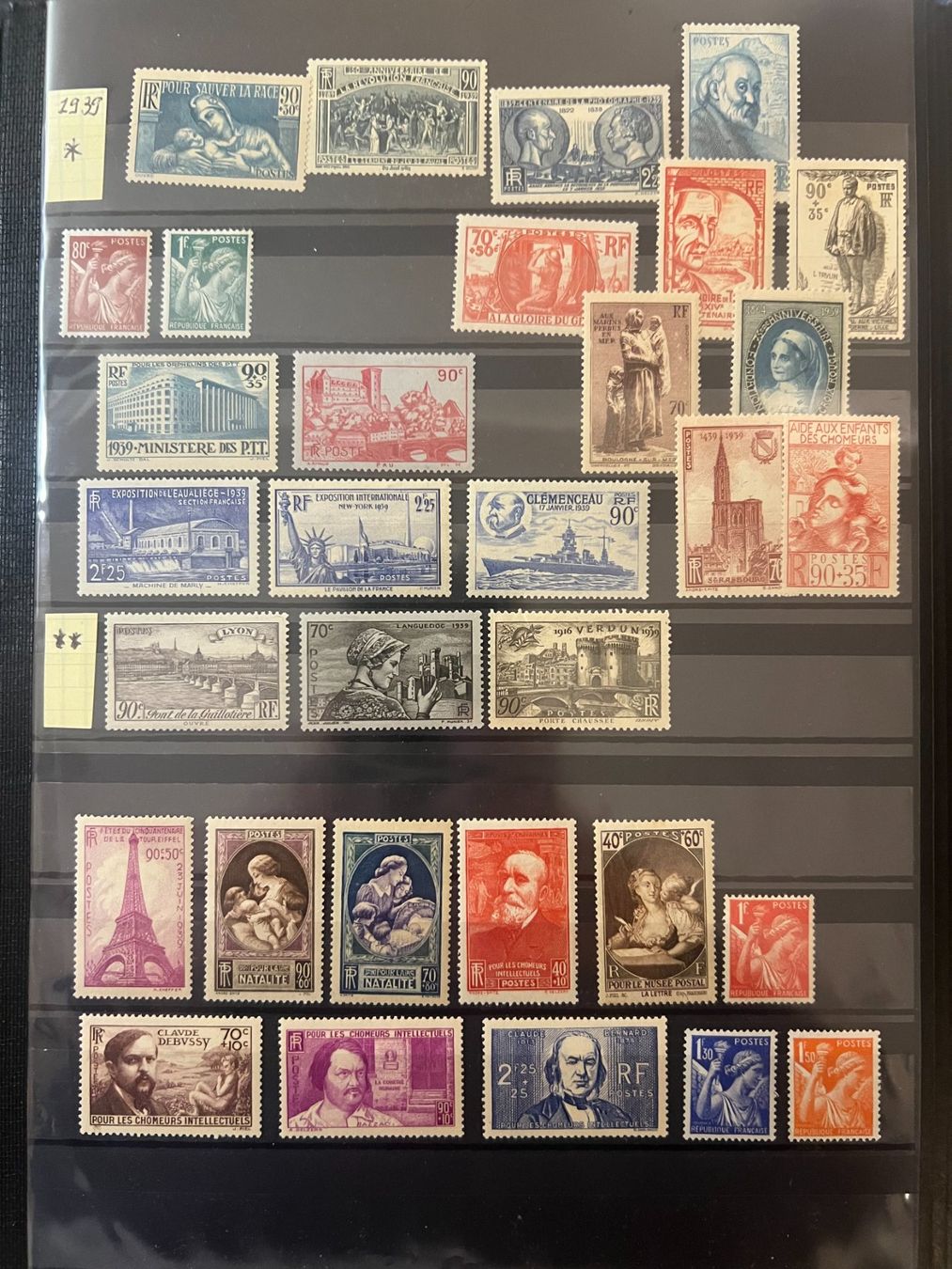 Tutti i francobolli: () Année complète 1939 Neufs ** & * – Nuovo e nell'imballaggio originale da Lausanne venduto da ffhoud