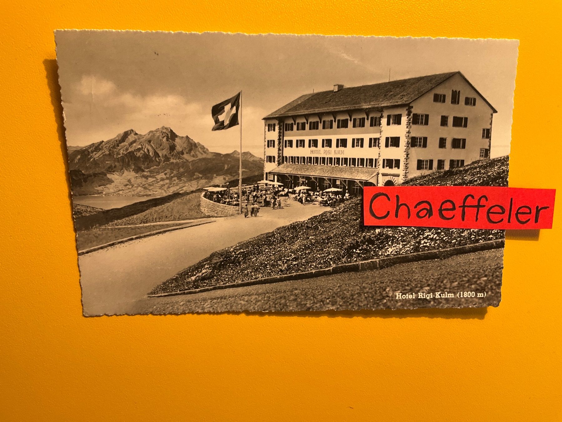 Cartoline postali: 1958 Hotel Rigi Kulm – Usato da Zürich venduto da Chaeffeler