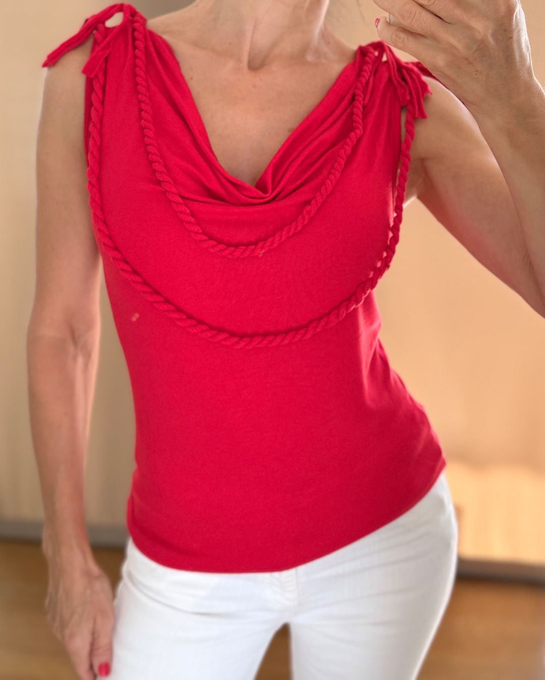 Camicette: Bluse Marinestyle rot Grösse 34/36 – Usato da Stansstad venduto da InStyle8