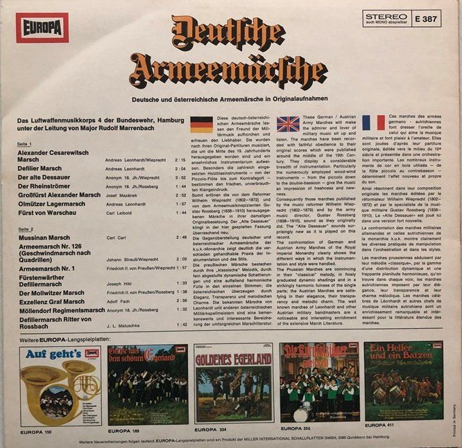 Schallplatten: 4x LPs Blasmusik – Gebraucht aus Grüningen von azulmarron 1