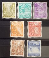 3931B) 194-200, Landschaftsbilder, Falz Kt. 53.-