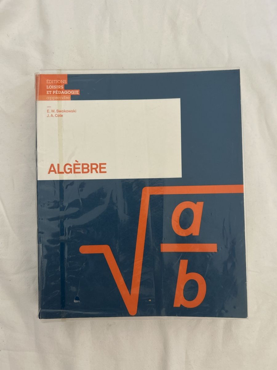Libri: Algèbre Earl Swokowski, Jeffrey Cole – Usato da Genève venduto da Niara18