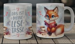 Keramik Tasse für Lesen NEU