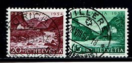 Pro Patria B68+B77 Vollstempel Zürich 1+Villeret