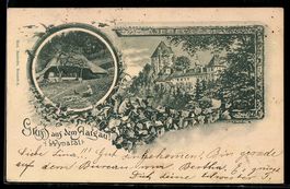 AK Aargau, Schloss Liebegg und Bauernhaus im Wynatal