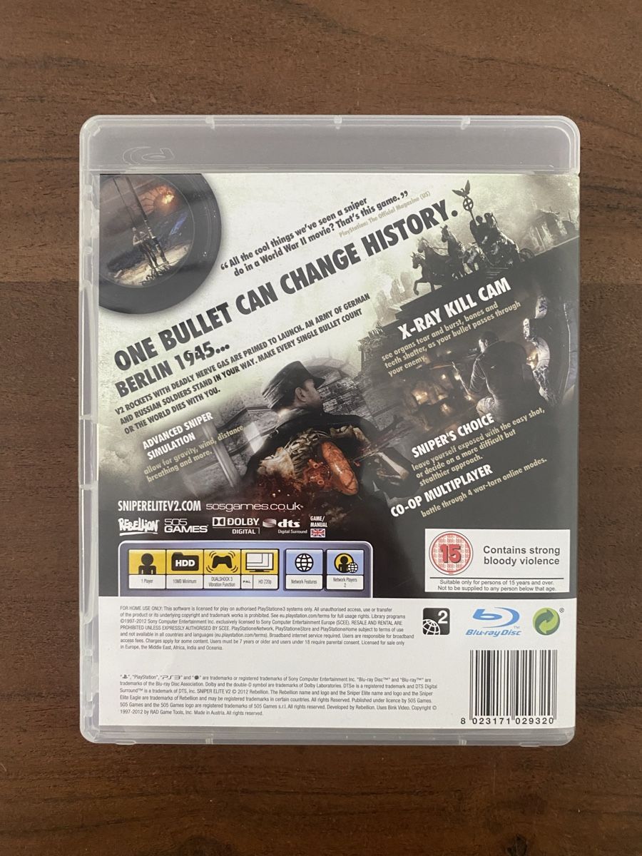 Sony Giochi: Sniper Elite V2 für PS3 – Usato da Thunstetten venduto da Virus_33 2