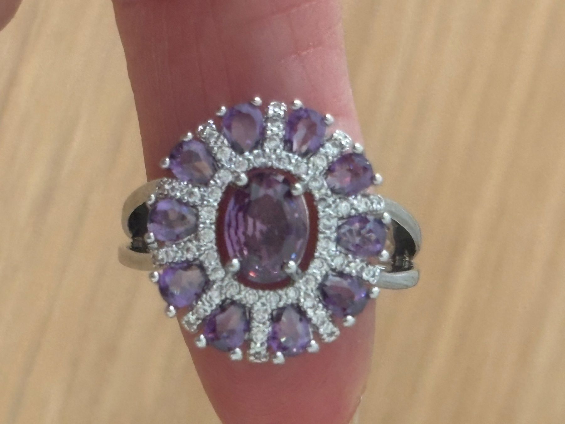 Ringe: Luxus Elegante Gr.19/9 Ring Farbe: Silber/Lilas – Neu (gemäss Beschreibung) aus Biel-Bienne von Roserosse13 3