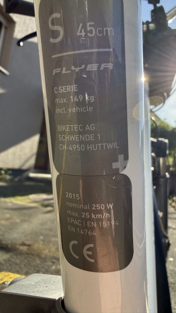 Flyer Biciclette: FLYER E-Bike C-Serie 45 cm S – Usato da Schlieren venduto da lulupupi 4