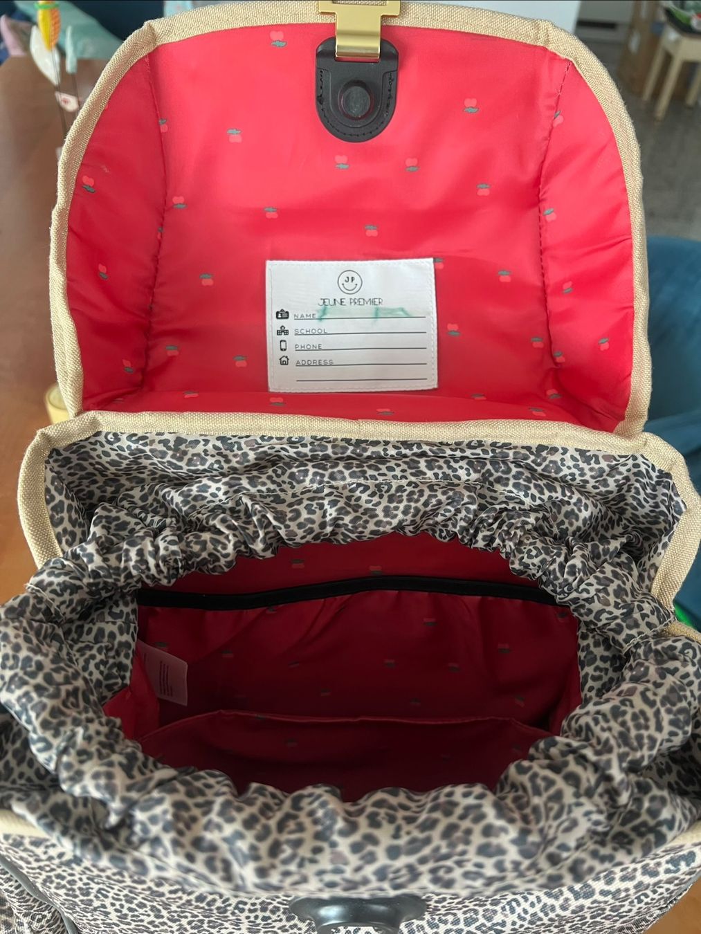 Borse & Zaini: Schulrucksack Ergomaxx Leopard Cherry – Usato da Kilchberg ZH venduto da kat_chw5 1