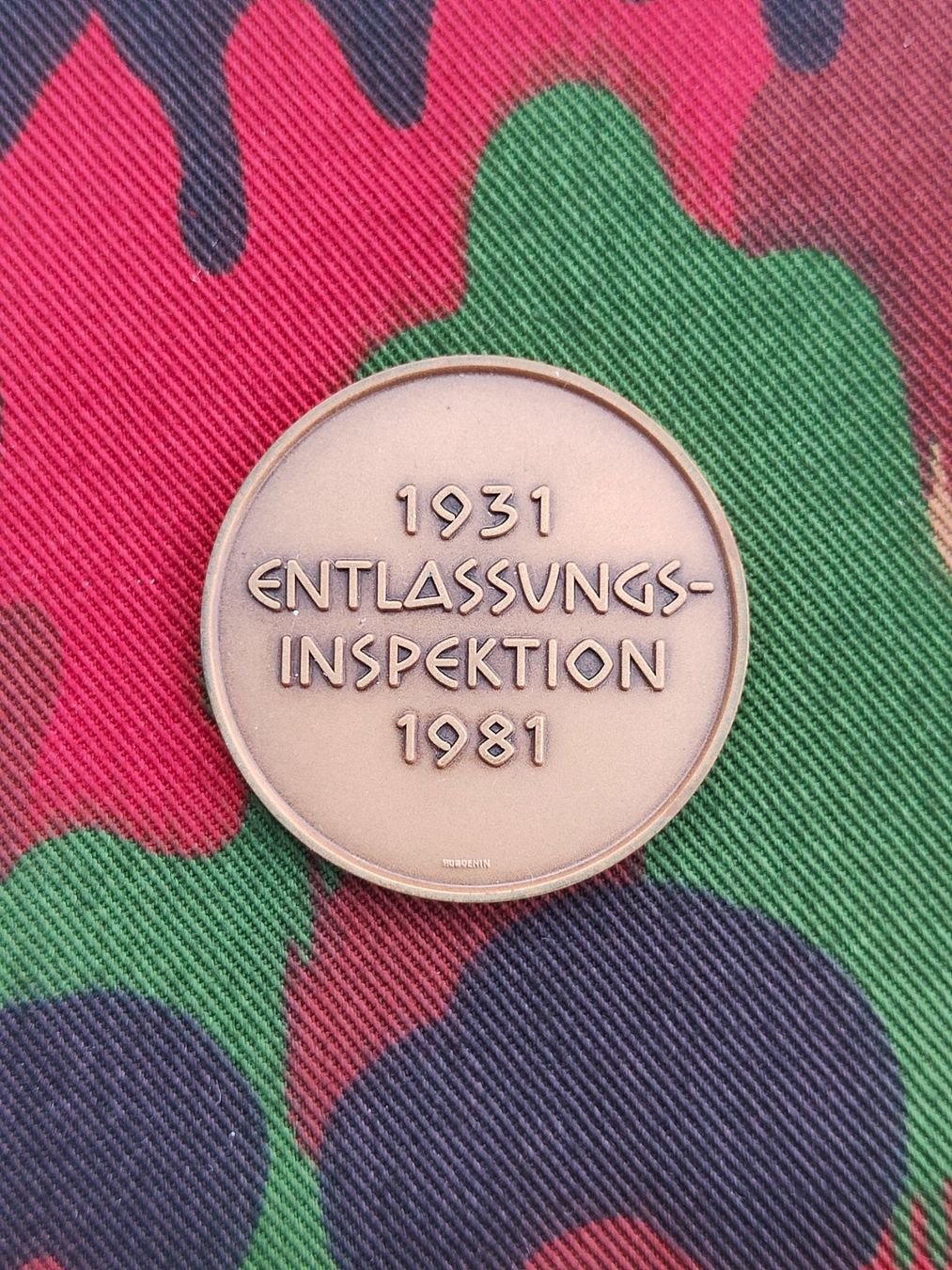Placchette & Badge: Medaille Entlassungsinspektion 1981 – Usato da Bauma venduto da SwissMilitaria 1