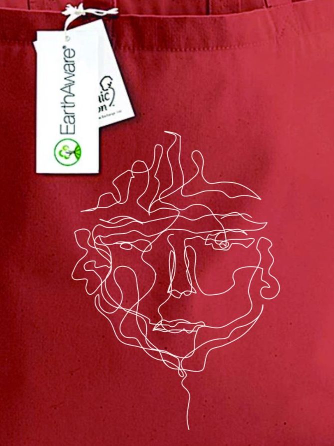 Borse: Sketches Collection Canvas Tasche - Round Face – Nuovo e nell'imballaggio originale da Münchenbuchsee venduto da Monali 1