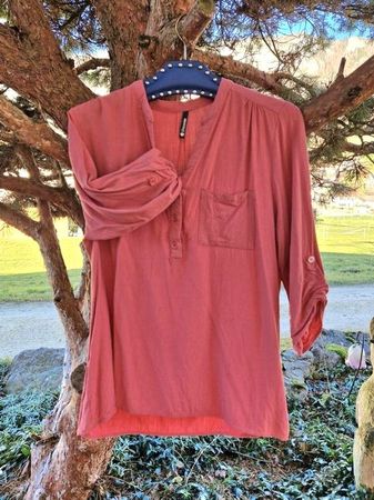Bluse /Tunika Chicorée dunkel-orange,fast neu,Gr. M