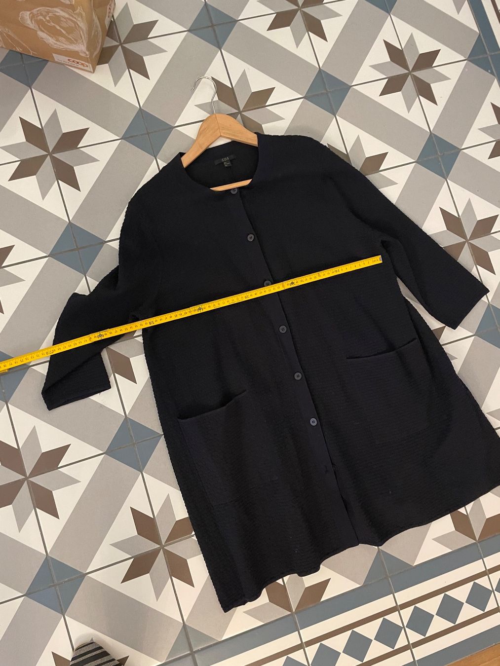 Cos Jacken: COS Strickmantel, Gr. L, Dunkelblau, Baumwolle – Gebraucht aus Zürich von Pudelkerne 3