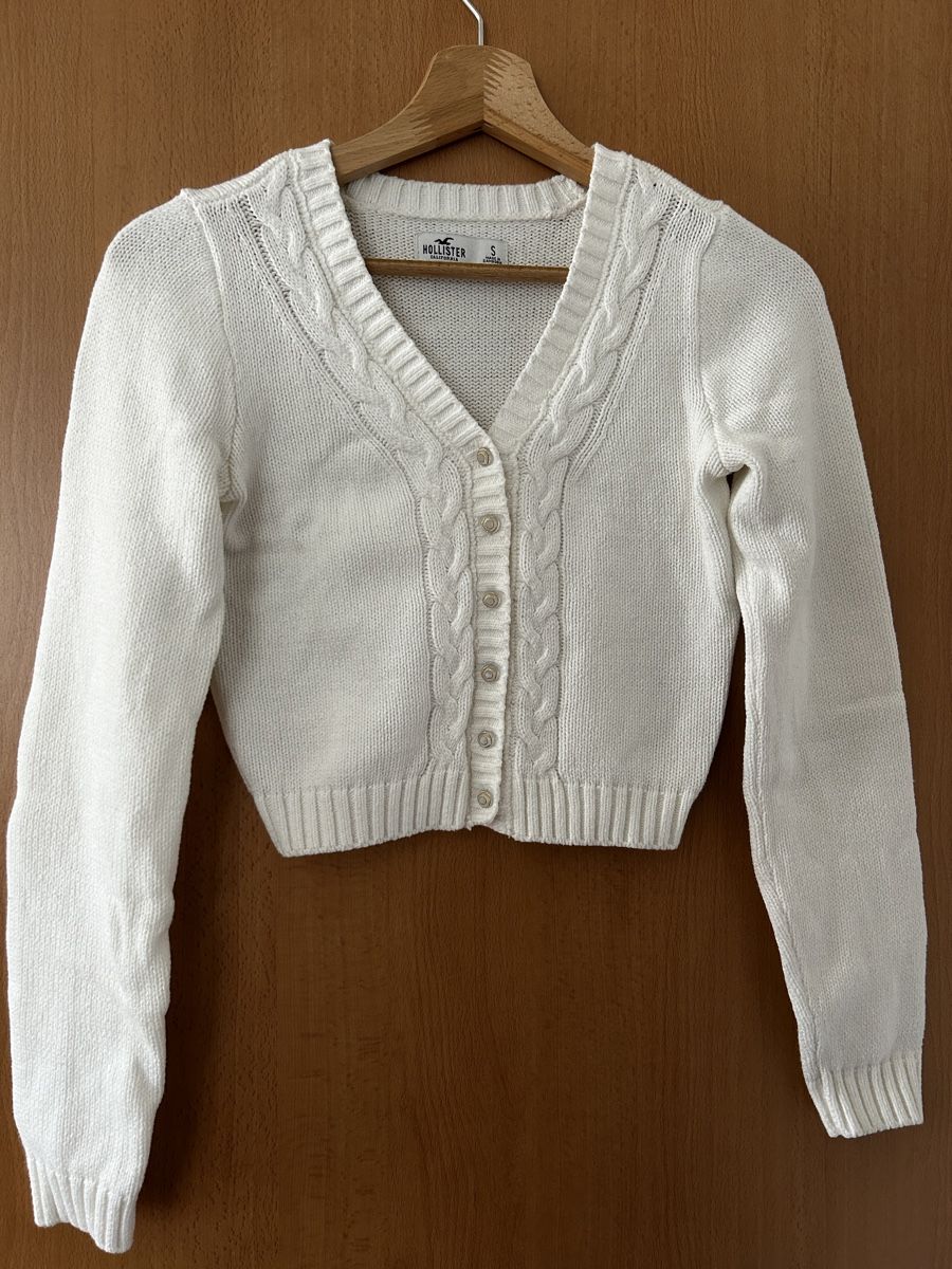 Hollister Giacche: Hollister Strickjacke, weiss, Grösse S – Usato da Maur venduto da Cambrino