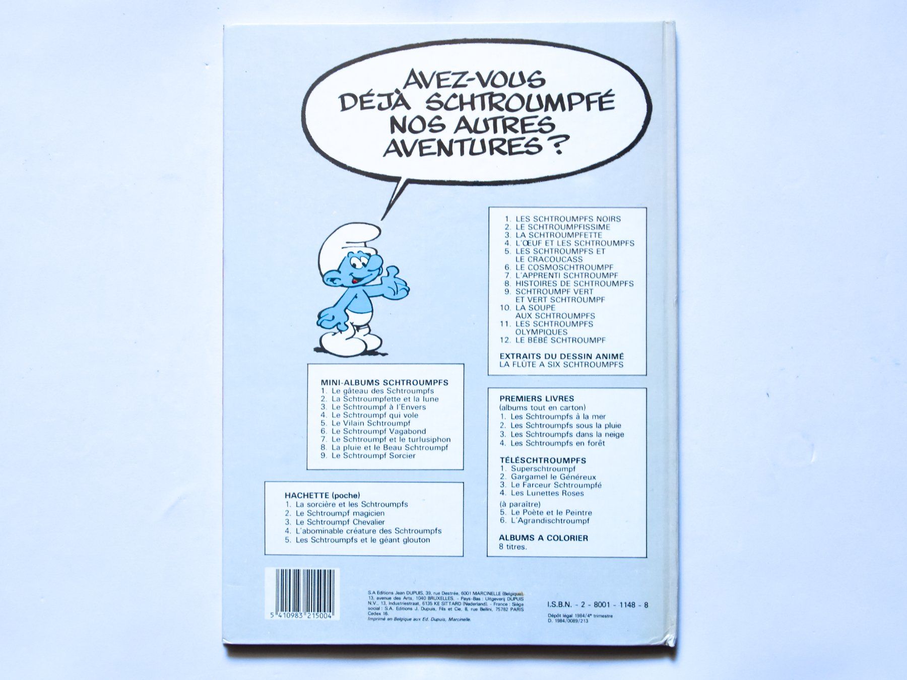 Fumetti: Le Bébé Schtroumpf (EO 1984) – Usato da Belmont-sur-Yverdon venduto da bichet02 1