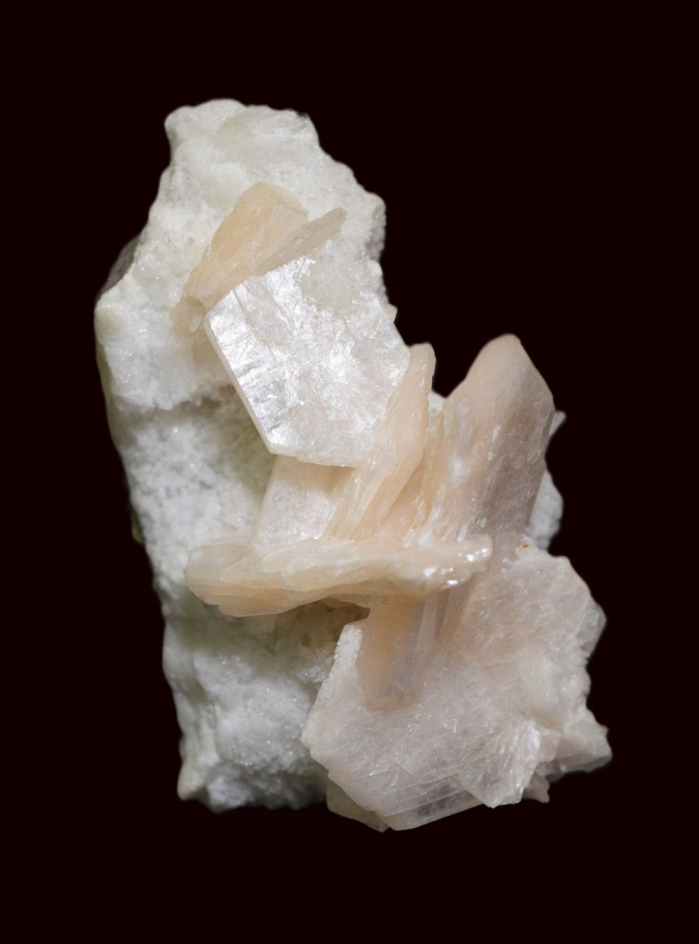 Mineralien & Heilsteine: Stilbit aus Indien – Neu (gemäss Beschreibung) aus Grabs von Fadenquarz