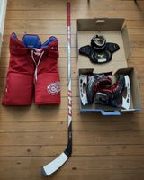 Bauer Vapor XShift Pro Skates, CCM Stick und Red Wings Hose
