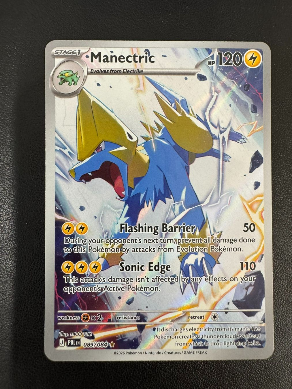 Pokémon Sammelbilder & Trading cards: Manectric Pokemon Pitch Black EN – Gebraucht aus Wald ZH von Boltriz