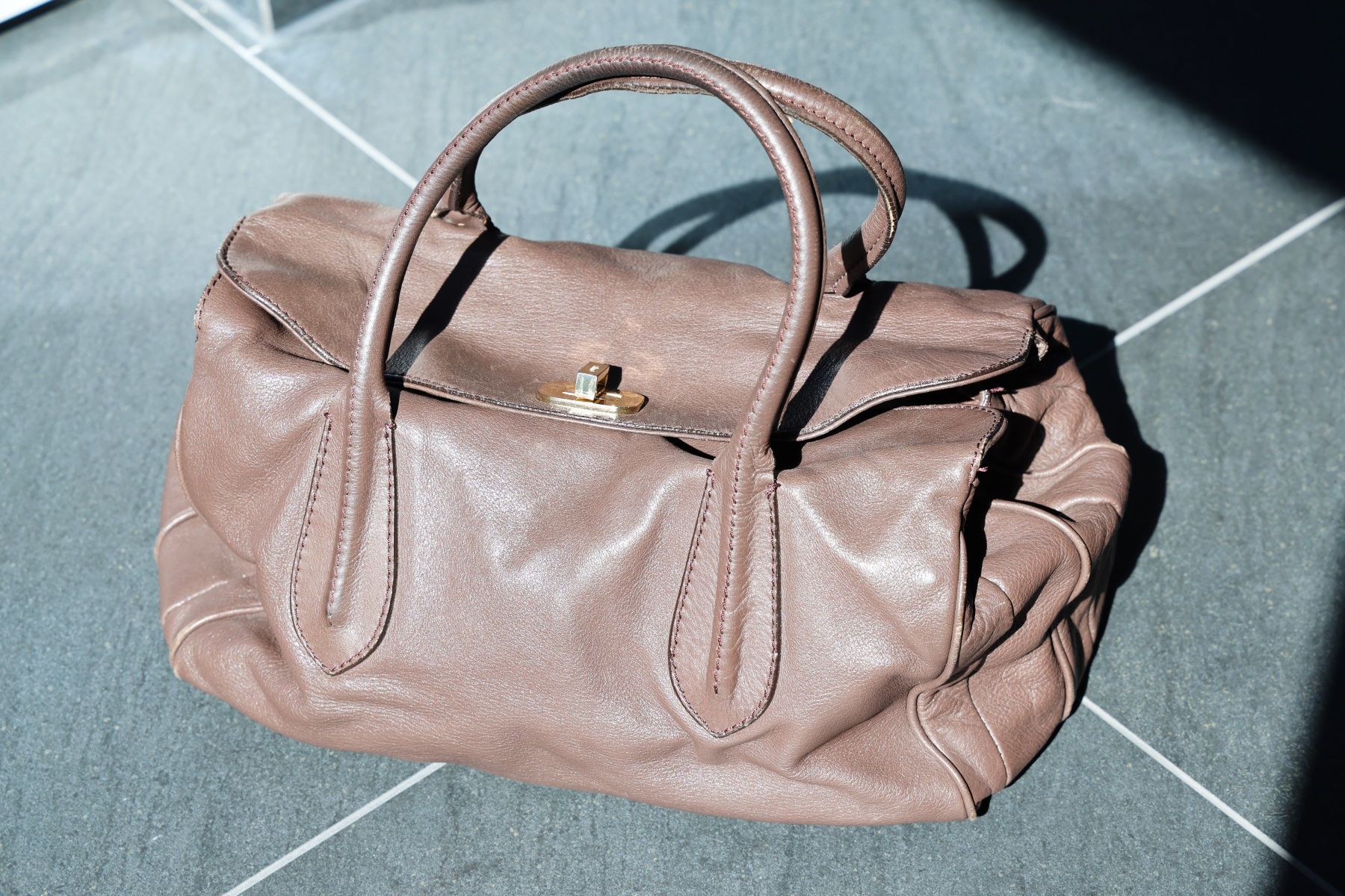 Abro Borse da donna: Abro Damenhandtasche Echtleder braun – Nuovo (secondo la descrizione) da Savognin venduto da Caneos 3