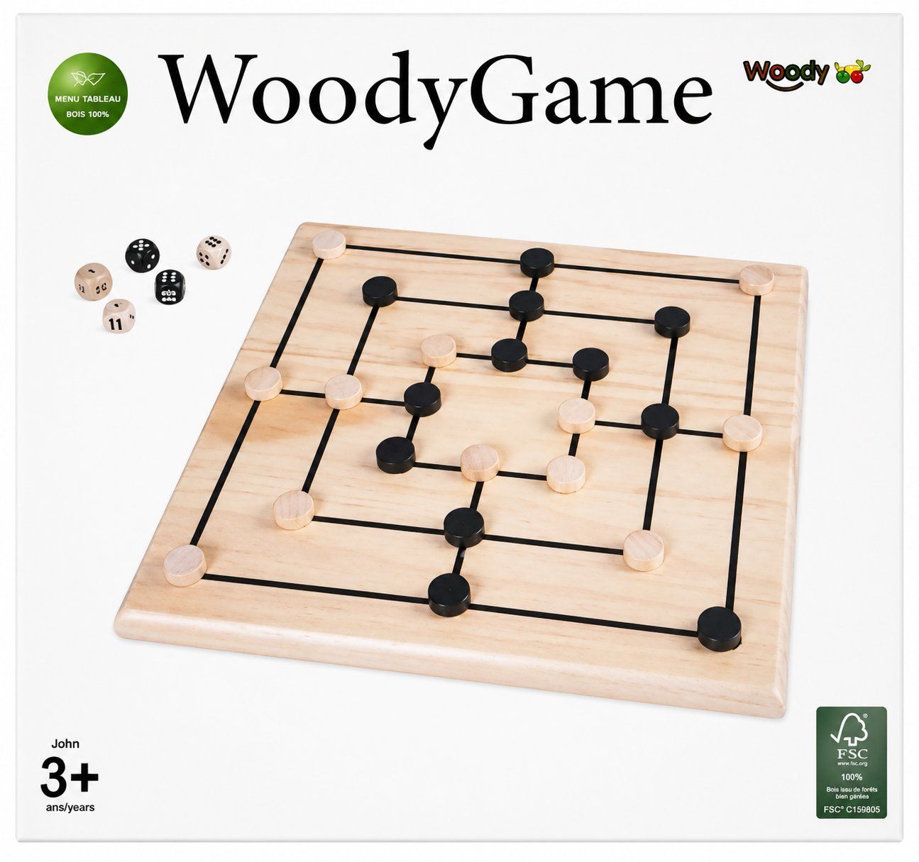 Giochi: WoodyGame Holzspiel Set – Nuovo (secondo la descrizione) da Fully venduto da VaneaSelection 2