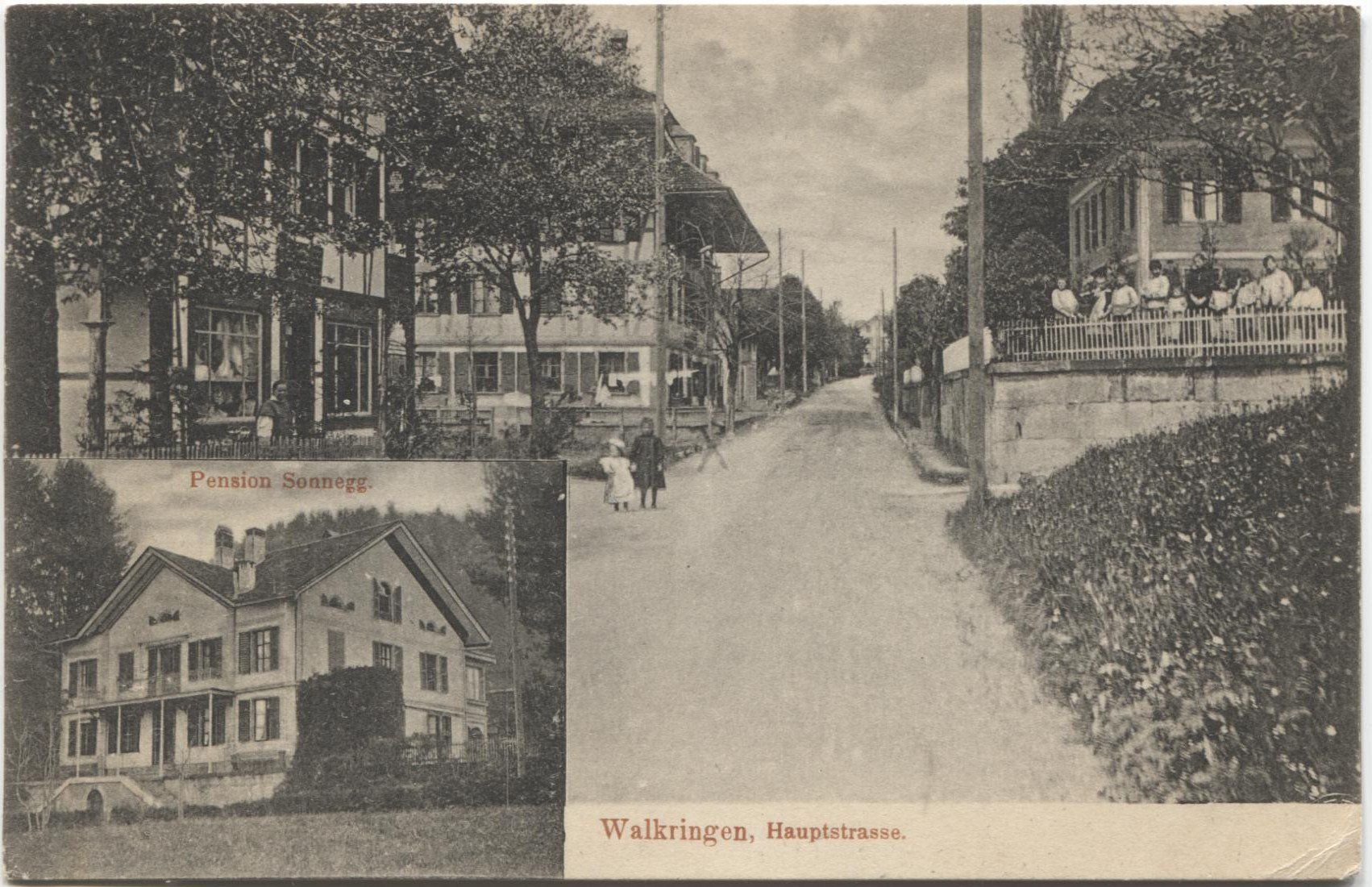 Cartoline postali: WALKRINGEN BE 1915 Pension Sonnegg – Usato da Rothrist venduto da Clanx