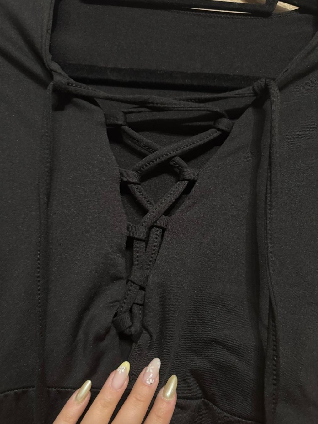 Top: Body noir lacets – Usato da Montreux venduto da Iza_81199 1