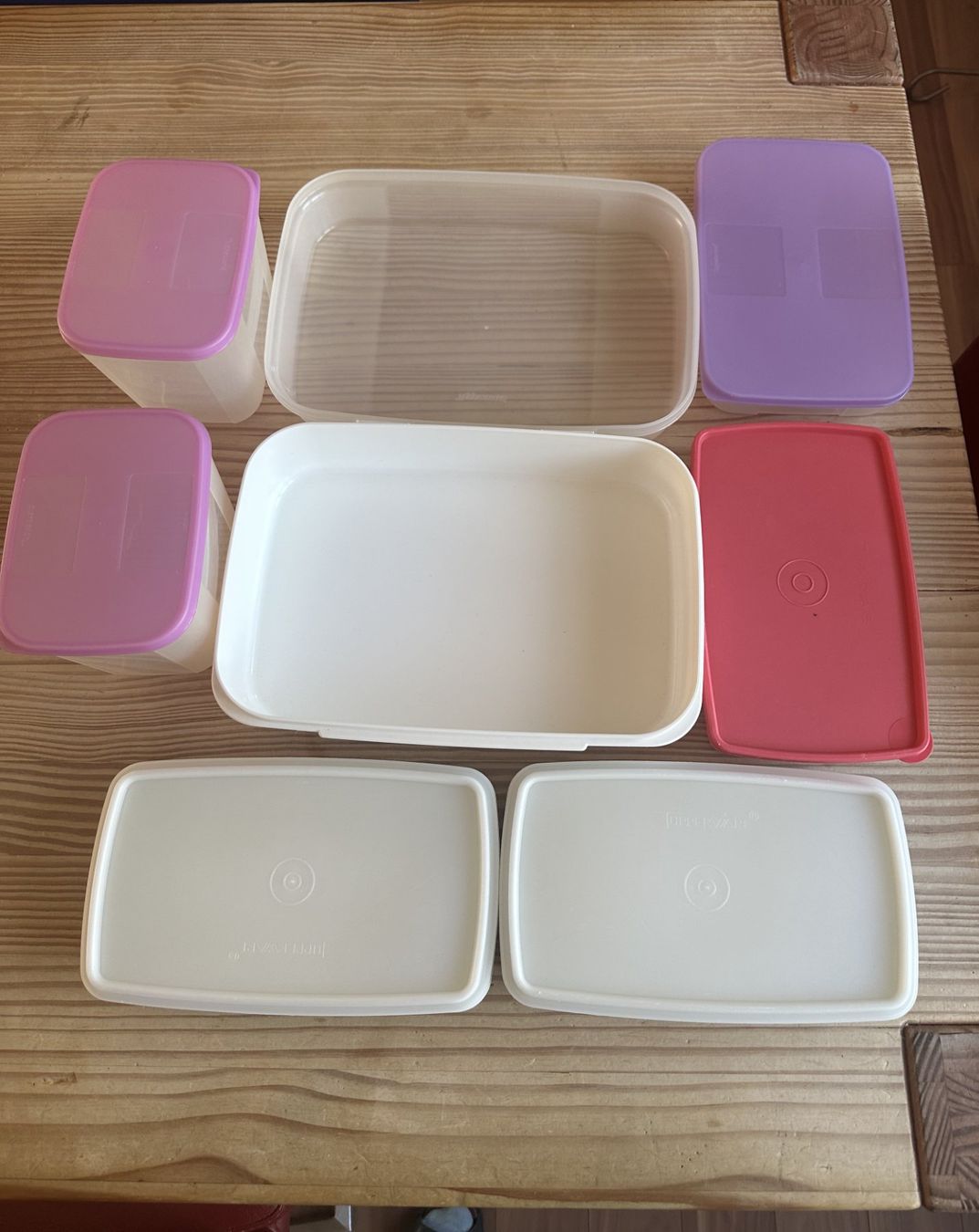 Tupperware Contenitori & Simili: TUPPERWARE VORRATSDOSEN SET 7TEILIG GEBRAUCHT BUNT – Usato da Neftenbach venduto da Mador6 1