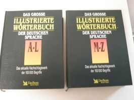 2 Bücher: Das grosse ILLUSTRIERTE Wörter-Buch der deutschen