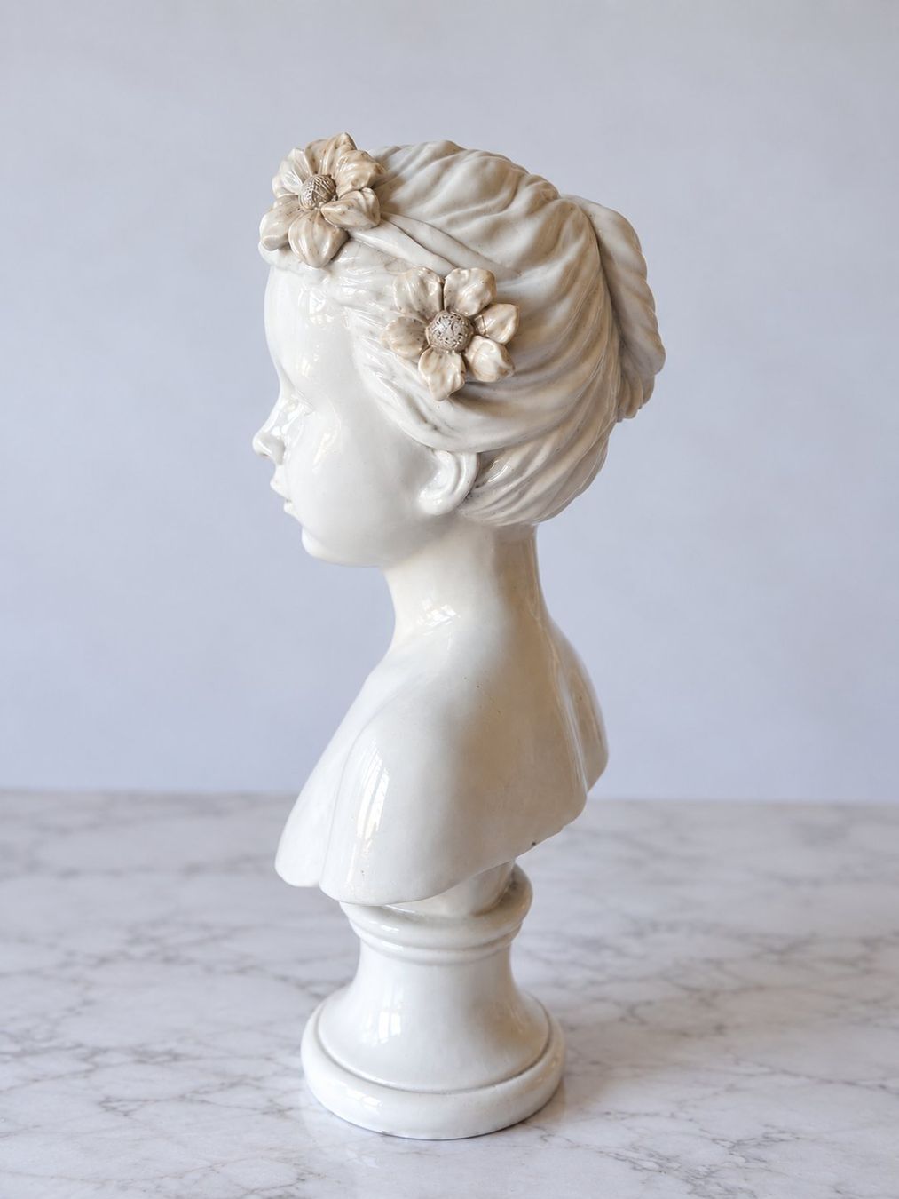 Statuette: Dekorative Büste,Mädchen,Kunststein, 22 cm – Usato da Lengnau BE venduto da Muggi7 3