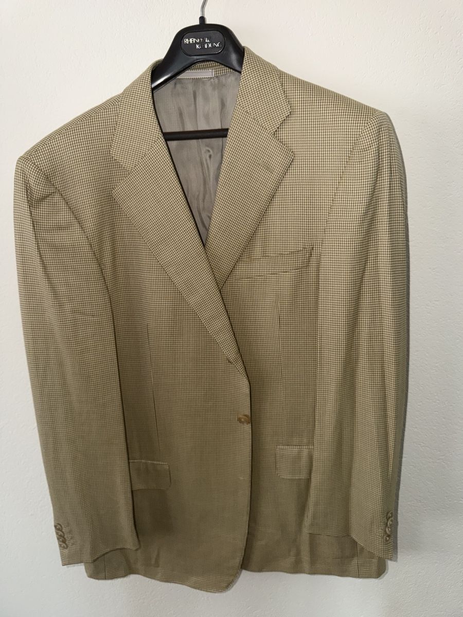 Zegna Giacche: Ermenegildo Zegna Suit Jacket Beige Check Pattern Size 40 – Nuovo (secondo la descrizione) da Kilchberg ZH venduto da ale_29dn