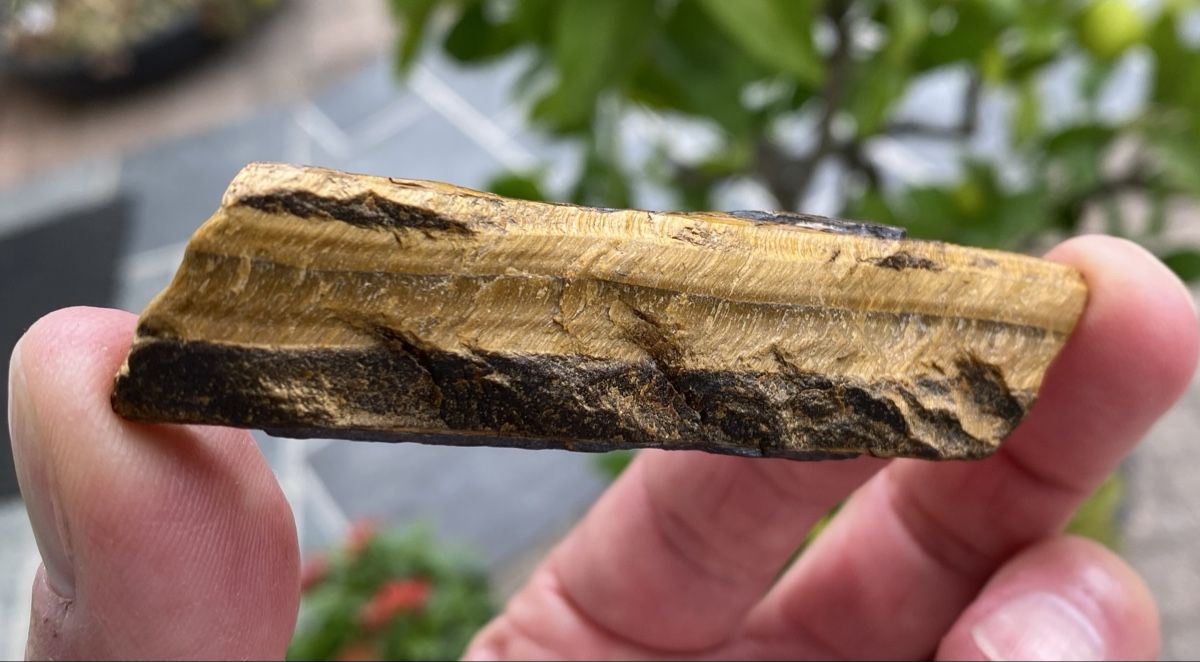 Minerali & Pietre curative: Schönes Stück Tigerauge  – Usato da Selzach venduto da 321compac 1