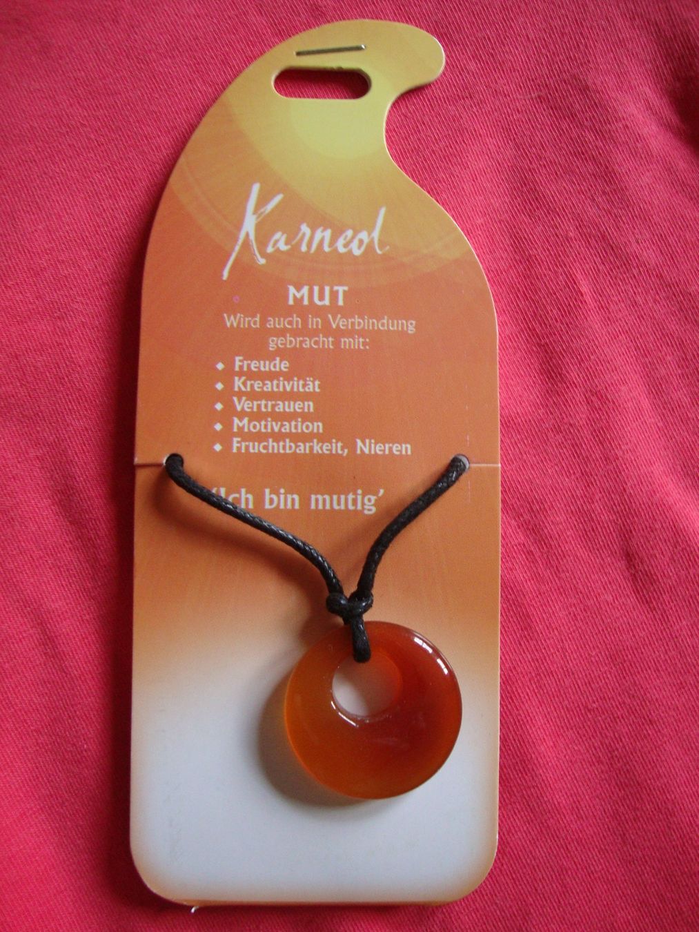 Pendentifs: Karneol Anhänger Neu – Neuf avec emballage d'origine à Laufen par ereli