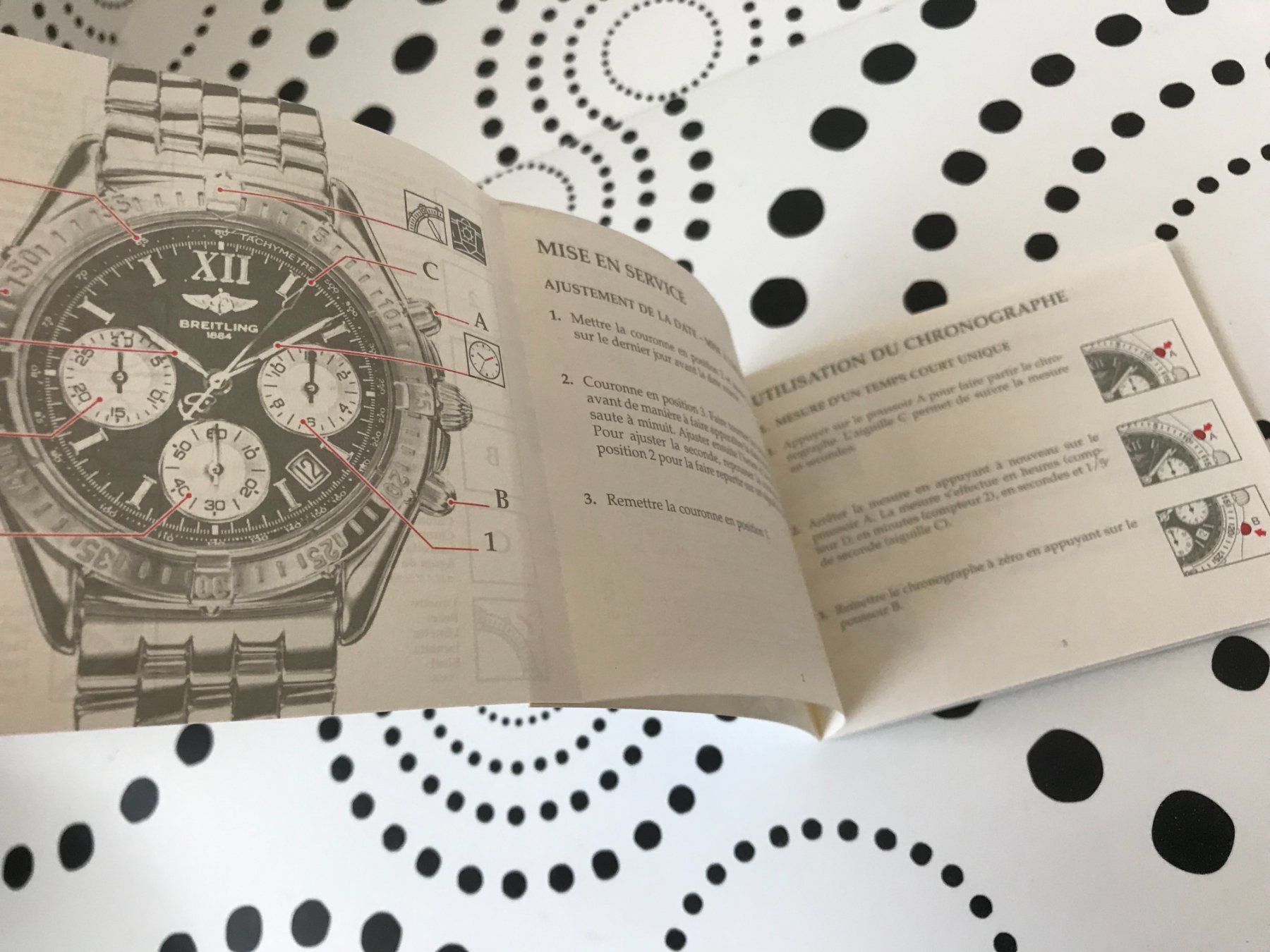Breitling Documenti: BREITLING - CHRONO JETSTREAM - INSTRUCTIONS FOR USE !!! – Nuovo (secondo la descrizione) da Epalinges venduto da watchforyou 2