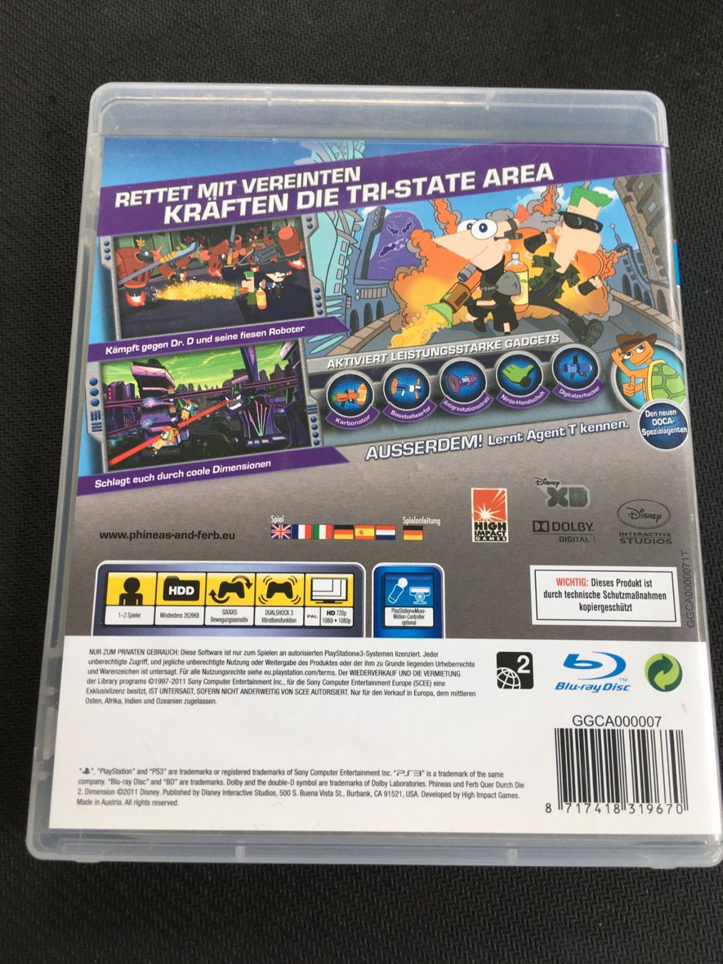 Sony Giochi: Phineas und Ferb Quer durch 2. Dimension Playstation 3 / PS3 – Usato da St.Gallen venduto da sjosjo 1