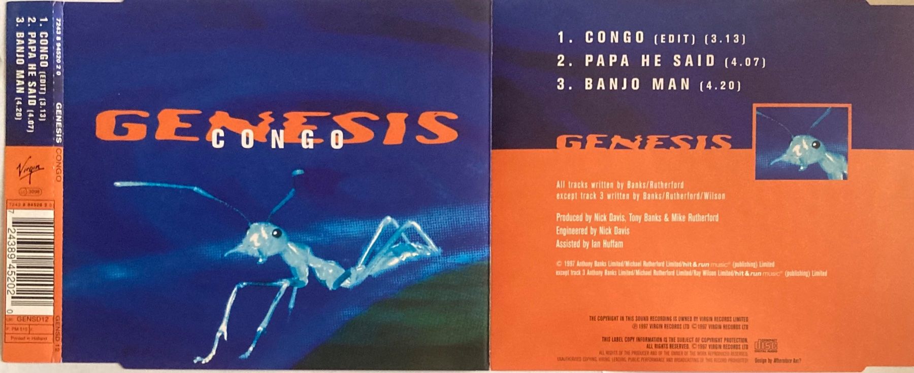CD: GENESIS - CONGO – Usato da Poliez-Pittet venduto da Newtown-Records