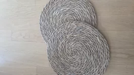 45 Tischsets Bambus natur