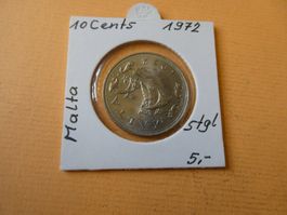 Malta 1972, 10 Cents   stgl