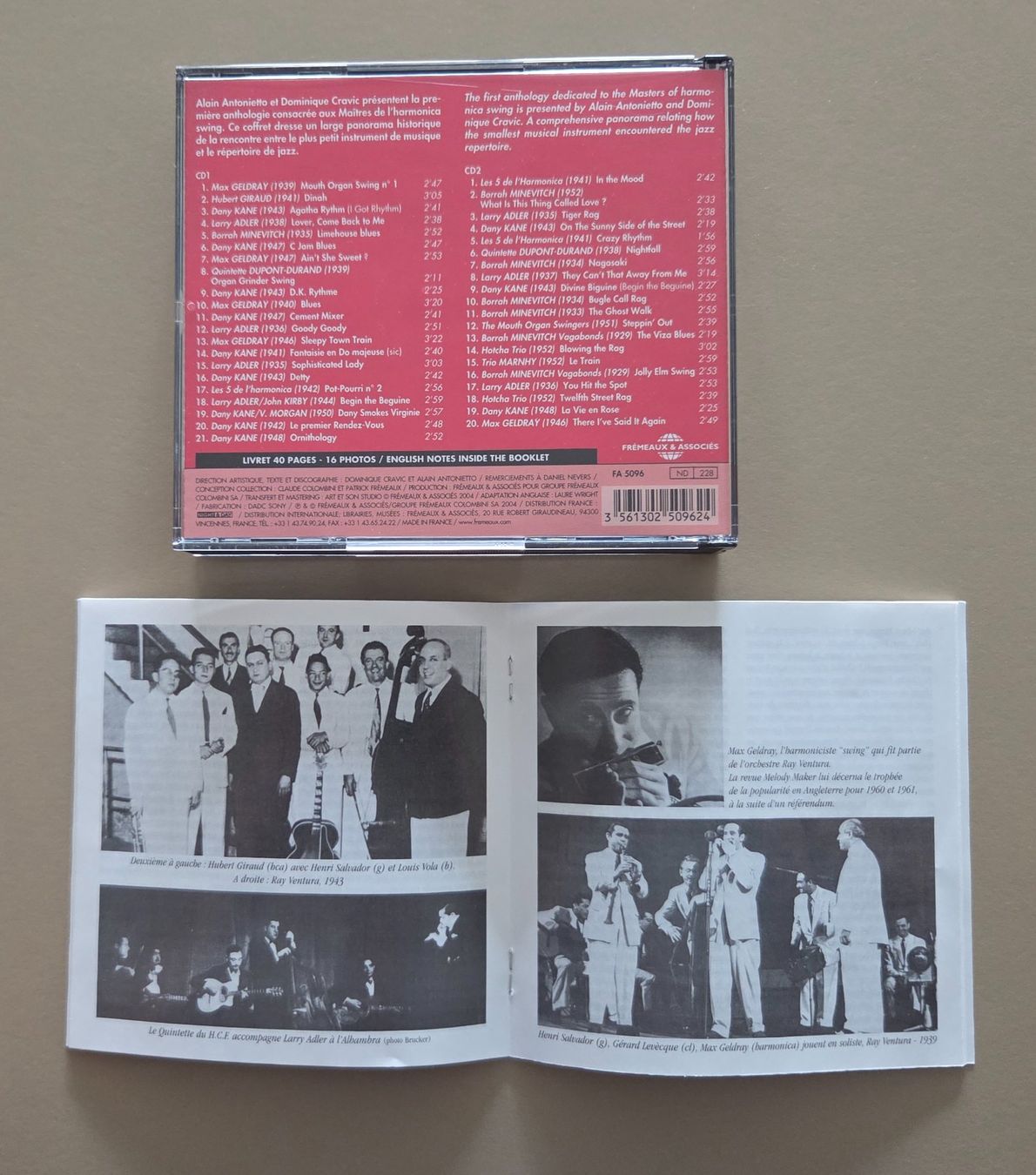CDs: Harmonica Swing - Années 20-30-40-50 - Doppel CD - 2004 – Gebraucht aus Wilen b. Wollerau von weiherblick 3