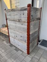4 Holz Hochbeet stapelbar mit Metallrahmen guter Zustand