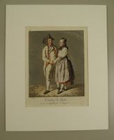 JOSEPH REINHARD TRACHT: AARGAU, ALKTOLORIERTE AQUATINTA